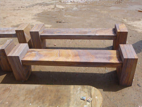 Park granite bench