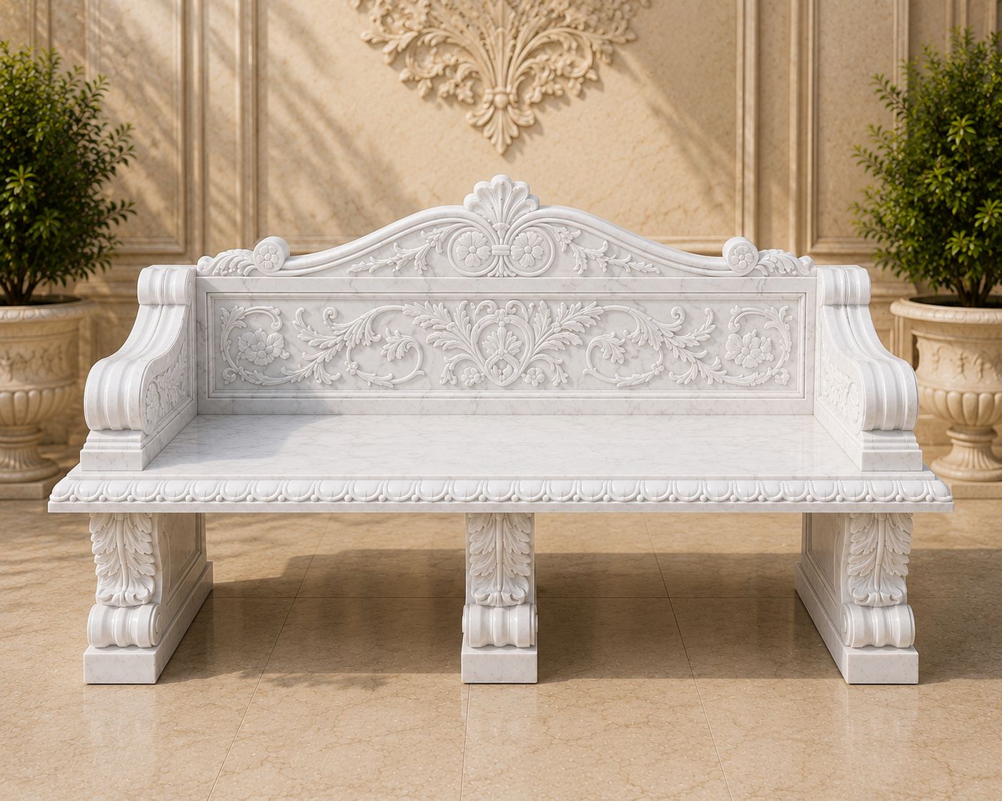 Luxury marble bench